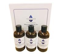 relaxant Coffret Huile de massage (3 x 125ml) lavande, De-stress et équilibre huiles en boîte