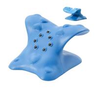 Relaxateur de cou et d'épaules - Étirement du cou pour soulager la douleur, correction de la courbure du cou, coussin de traction cervicale, coussin de traction cervicale, coussin de massage
