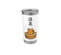 Relaxation dans les sources chaudes japonaises de Capybara Onsen Gobelet isotherme en acier inoxydable double paroi