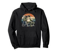 Relaxation Grenouille Lovers Mode Vacances Plage Drôle Maman Hommes Femmes Sweat à Capuche