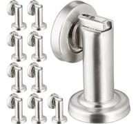 relaxdays 10 x Arrêt de porte magnétique acier inoxydable
