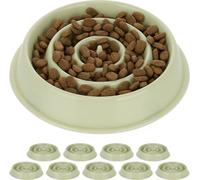 relaxdays 10 x bol anti-étranglement 400 ml vert