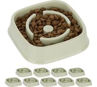 relaxdays 10 x bol anti-étranglement 800 ml vert