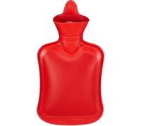 relaxdays 10 x bouillotte 1 litre rouge