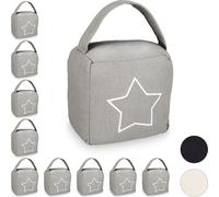 relaxdays 10 x Butoir de porte sac étoile gris