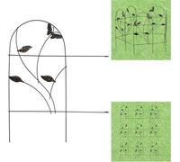 relaxdays 10 x Clôture de parterre Papillon Design