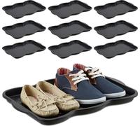 relaxdays 10 x égouttoir à chaussures petit pour 2 paires
