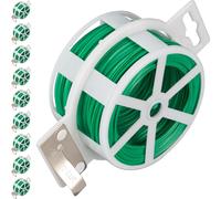 relaxdays 10 x fil de jardin vert 50m