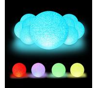 relaxdays 10 x LED Lampe boule avec changement de couleur
