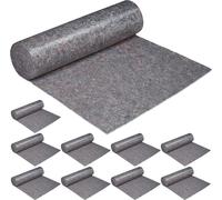 relaxdays 10 x Non-tissé à peindre 180g/m² 1x50 m