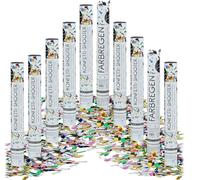 relaxdays 10 x Party Popper 40 cm Multicolore