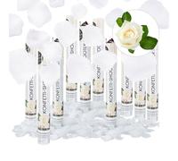 relaxdays 10 x Party Popper pétales de rose blanc