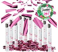relaxdays 10 x Party Popper Rose 40 cm Canon