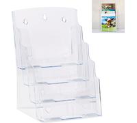 relaxdays 10 x porte-brochures A4 / DIN Lang