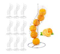 relaxdays 10 x Porte-fruits Spirale Métal