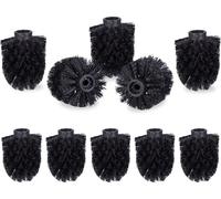 relaxdays 10 x tête de brosse WC noire 9,5mm Ø 8cm