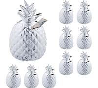 relaxdays 10 x tirelire ananas en argent