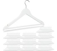 relaxdays 100 x cintres en bois blanc