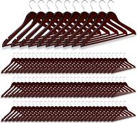 relaxdays 100 x cintres en bois marron