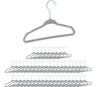 relaxdays 100 x cintres enfants velours gris