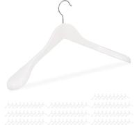 relaxdays 100 x cintres pour costume blanc