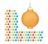 relaxdays 100 x LED Lampions multicolores
