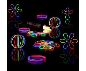 Relaxdays 1000x bracelets lumineux et connecteurs