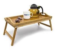 Relaxdays 10012858 plateau de lit bambou 50 x 30 cm G