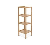 Relaxdays 10013497 étagère en bambou pour salle de bain 4 niveaux 33 x 33 x 110 cm