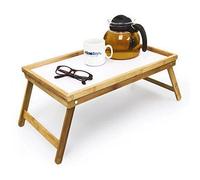 Relaxdays 10013869 Plateau de Lit Bambou 50 x 3…