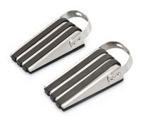 Relaxdays 10017902 arrêt de porte Noir, Acier inoxydable Acier inoxydable