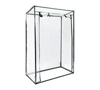 Relaxdays 10020027_344 Serre de jardin à tomates TOMMY Tente pour plantes Protection des légumes Toit abri hiver 150 x 100 x 50 cm PVC housse résistante fleurs