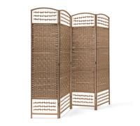 relaxdays 10020068_126 relaxdays Paravent braun 180,0 x 180,0 cm