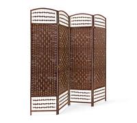 relaxdays 10020068_93 relaxdays Paravent braun 180,0 x 180,0 cm