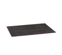 Relaxdays 10020069 Tapis de salle de bain Bambou 80 x 50 cm Douche Tailles différentes Couche antidérapante, noir