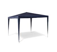 Relaxdays 10020077_45 Tonnelle tente de jardin terrasse pavillon chapiteau pergola guitoune tente de réception festival bar été, bleu 2,5 x 3 x 3 m