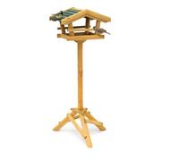 Relaxdays 10020086_469 Mangeoire Pour Oiseau Bois Support Bois