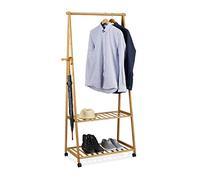 Portant à vêtements sur roulettes penderie mobile léger durable 4 roulettes