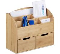 Relaxdays Bureau Organisateur 2 tiroirs plateau - plat de service 10020336_0