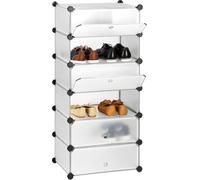 relaxdays 10021962_50 relaxdays Schuhschrank transparent/transparent
