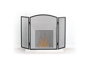Relaxdays 10022304 Pare-étincelles cheminée acier barrière sécurité pare-feu protection grille 3 pièces HxL 62 x 96 cm, noir