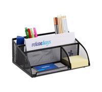 relaxdays 10022480_46 relaxdays Organiseur de bureau noir