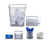 relaxdays 10022499_55 relaxdays Schreibtischset silber