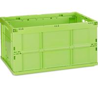 relaxdays 10022584_53 relaxdays boîte pliante 60,0 litres vert 58,5 x 40,0 x 31,5 cm