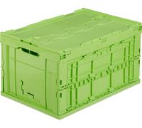 relaxdays 10022590_53 relaxdays boîte pliante 60,0 litres vert 58,5 x 39,5 x 32,5 cm