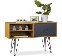 relaxdays 10022743_0 relaxdays Sideboard braun 1 Fachboden