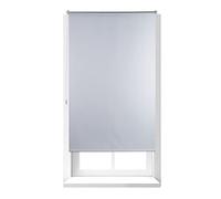 Relaxdays 10023760_738 Store Enrouleur Thermique Chaînette latérale Fixation clips sans perçage, 100x160, largeur tissu 96 cm, blanc, 100 x 160