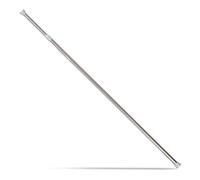 Relaxdays 10023827_865 Barre Télescopique Tringle à Rideaux Douche Tige Encadrement Porte etc. sans Perçage INOX, Plastique, Argenté, 130-220 cm
