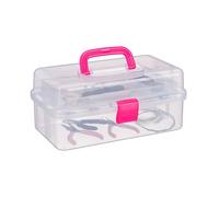 relaxdays 10024158_52 relaxdays Aufbewahrungsbox transparent 33,0 x 39,0 x 17,0 cm