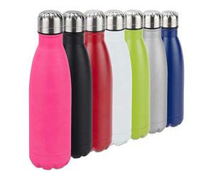 Relaxdays 10024322_52 Gourde en Acier Inoxydable, Rose, 26,5 x 7 cm